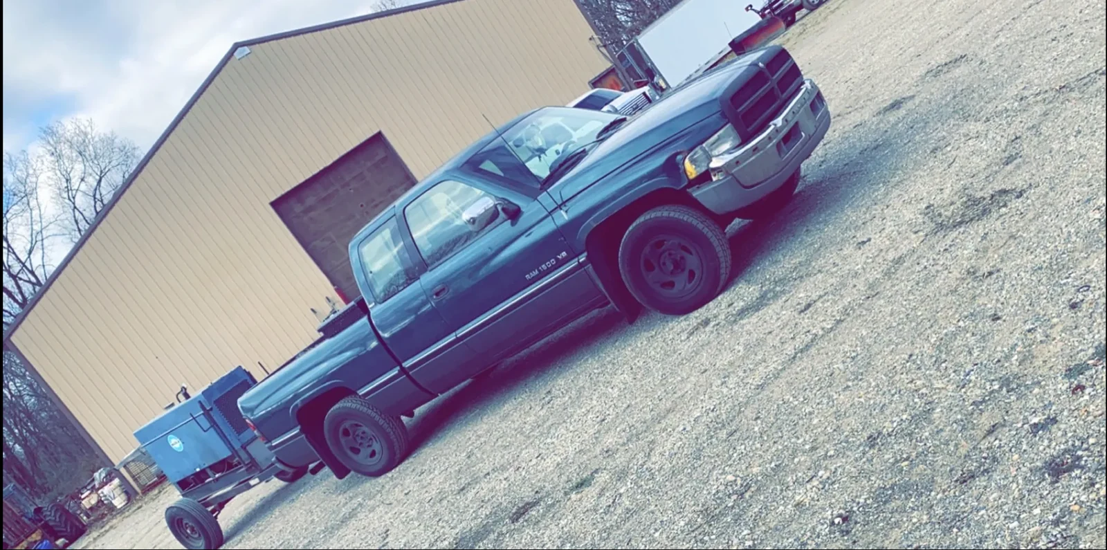 JV Metal Works service truck outside the shop